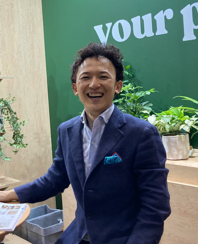 Akimitsu Shigemi at the Tokyo International Gift Show